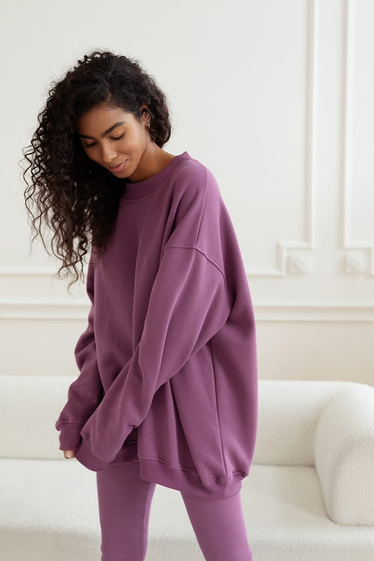 bluza bez kaptura damska Bluza Biggie Wrzos