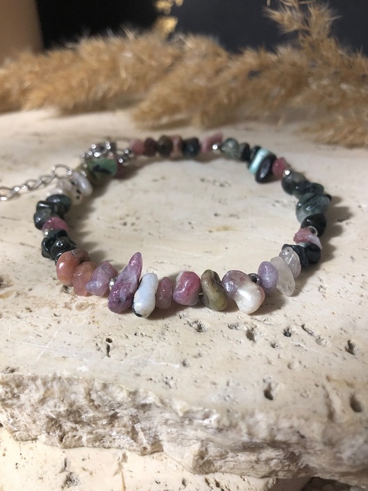 bransoletki z kamieni naturalnych Bransoletka turmalin