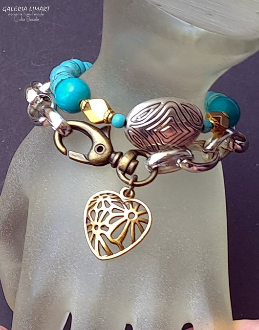 bransoletki z kamieni naturalnych Komplet modnych bransoletek boho oryginalny PREZENT handmade 3w1!