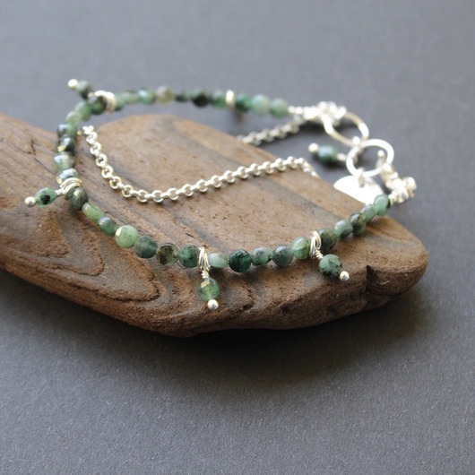 bransoletki z kamieni naturalnych Rubinowa Szmaragdy