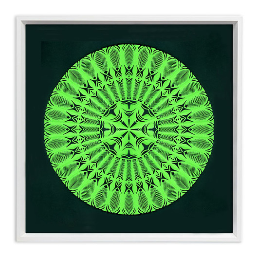 Ozdoby na ścianę Green TOUCH - MANDALA (handmade art-cut-out)