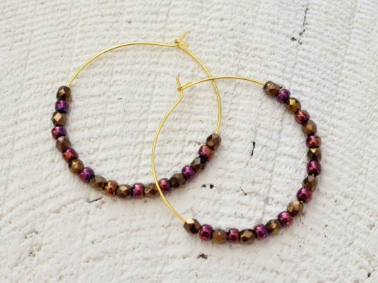 Gold hoops Made by Magda