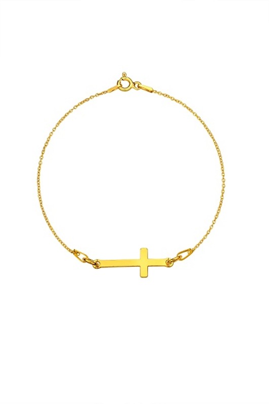 Złota bransoletka z krzyżykiem  NZ2b Coccola JEWELLERY