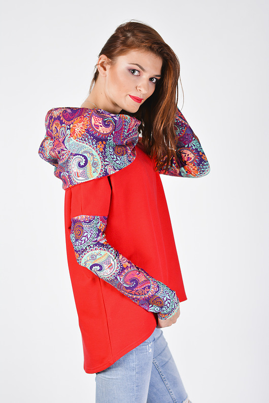Street Flow oversize Blouse Bluzka z kominem 3 for U