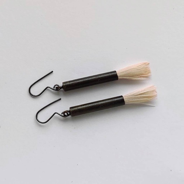 kolczyki z piórami PIÓRKO kolczyki