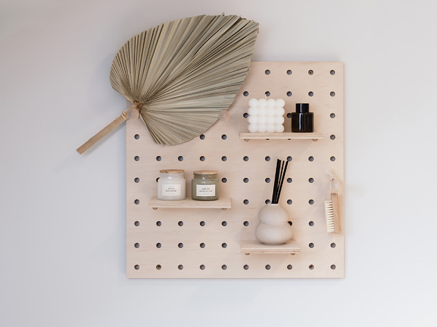 organizery Pegboard panel 50 x 50. Pegboard drewniany.