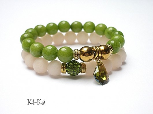 Green and nude /01-2015/ - duo KiKa pracownia