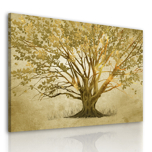 obrazy Obraz na płótnie do salonu drzewem 120x80cm