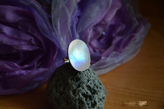 pierścionki srebrne Kamień Księżycowy Pierścionek  Srebro