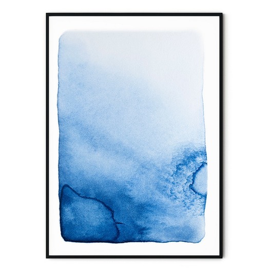 Plakat skandynawski minimalistyczny Aqua Blue myscandi