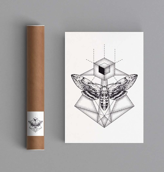 Plakat Nocny Motyl 30x40 cm HOG STUDIO