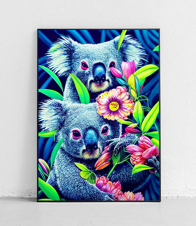 plakaty Plakat Koale w rajskim ogrodzie