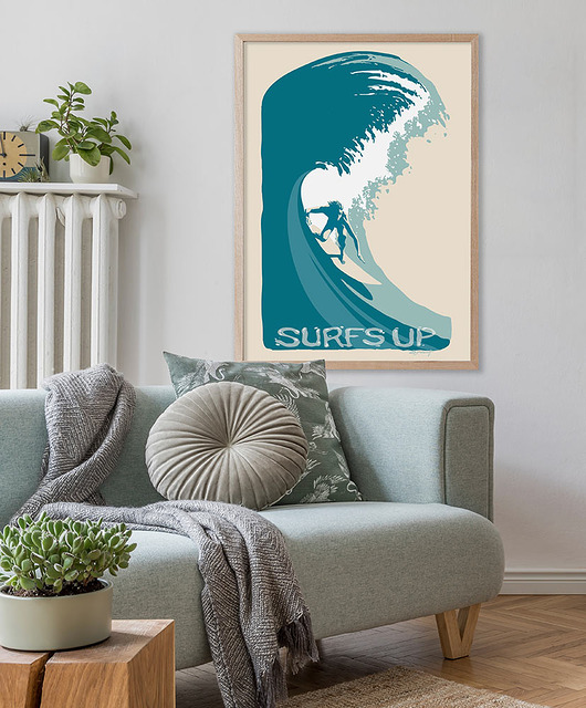 plakaty Surfs Up - plakat na fali