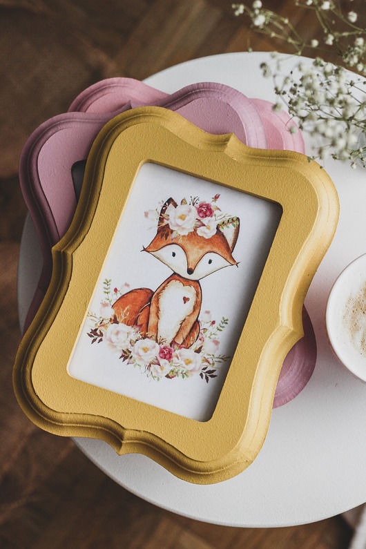 Ramka na zdjęcia musztarodwy Little Wood Bunny