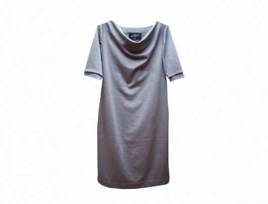 Grey Zipped Dress ML Lets Funky