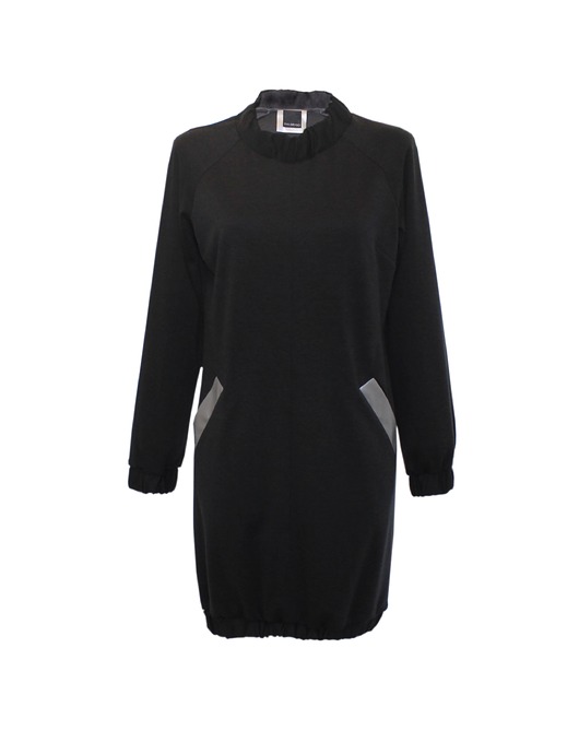 Bomber dress Black ONE SIZE EVA GRYGO