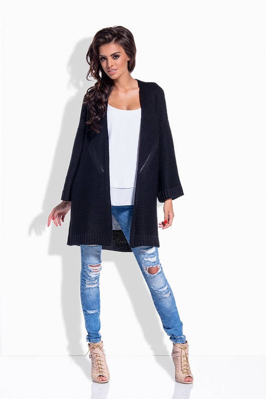 Sweter KARDIGAN czarny  Dressroad