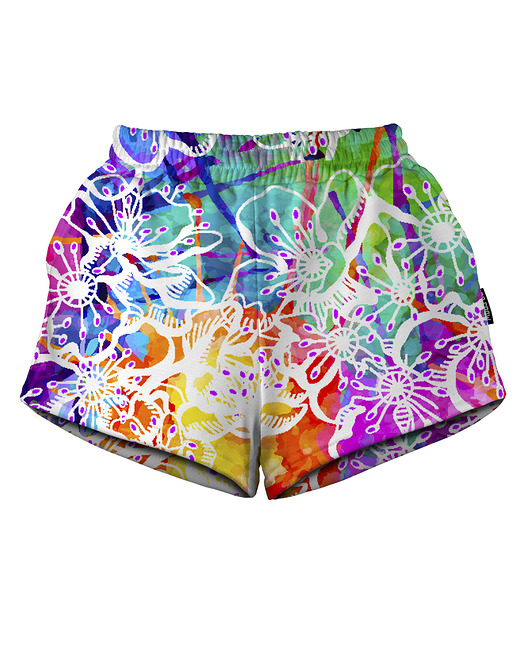 szorty damskie Shorty Spodenki Damskie DR.CROW Colourful Pixels