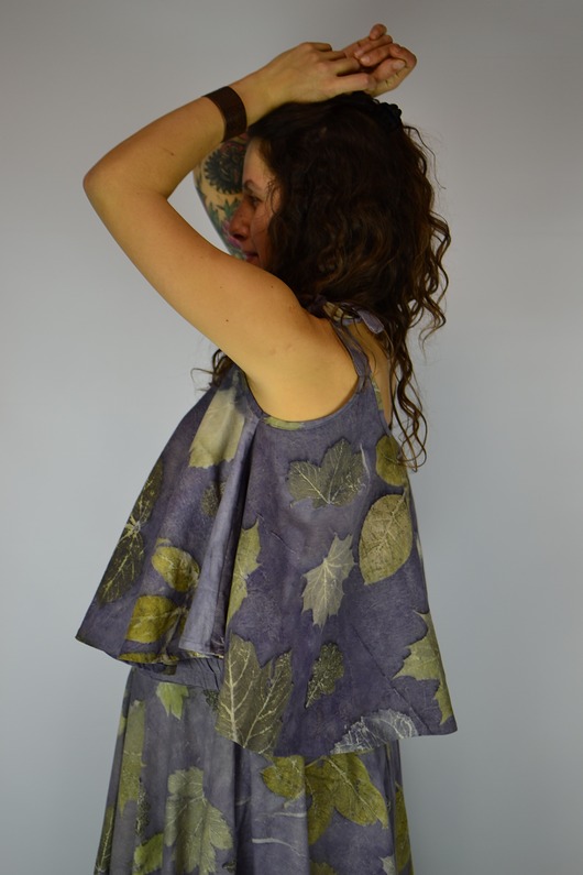 topy damskie Barwiona Roślinami Bluzka "Błoga Cisza"