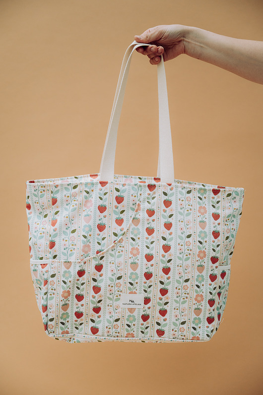 torby na ramię Torba Shoperka Vintage Strawberries