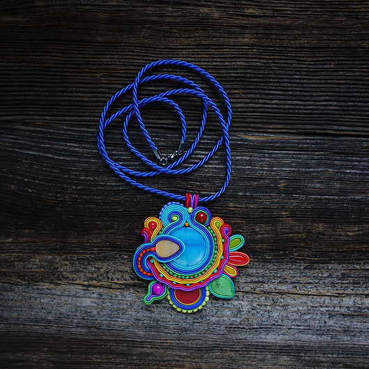 Bajkowy wisior soutache Mró Soutache