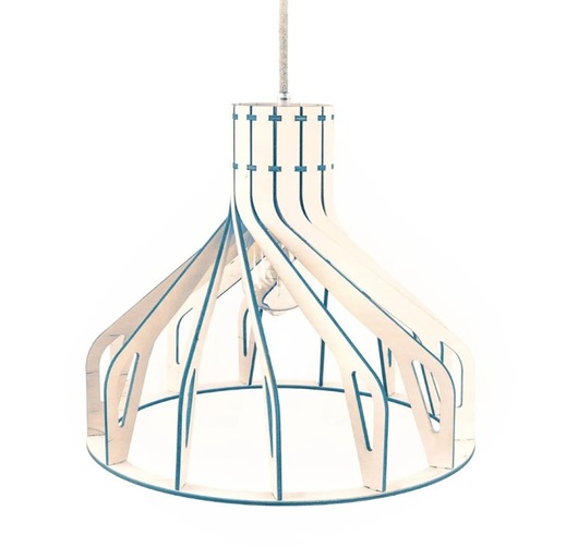 lampy wiszące Kolorowa lampa sufitowa drewniana do pokoju