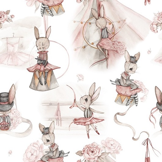 naklejki ścienne do pokoju dziecka Tapeta ścienna Ballerina by Pookys PZ