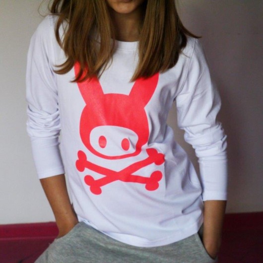 NEON PINK  longsleeve Zombie Dash