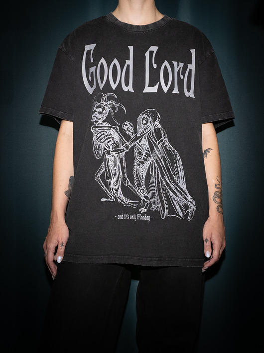t-shirt damskie T-shirt z nadrukiem "Monday" (oversize)