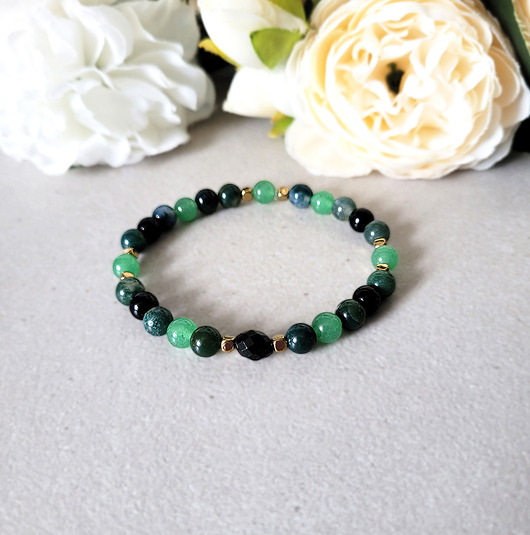 bransoletki z kamieni naturalnych OCHRONA i SZCZĘŚCIE z Turmalinem