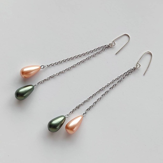 kolczyki z kamieniami Kolczyki OKRĄG