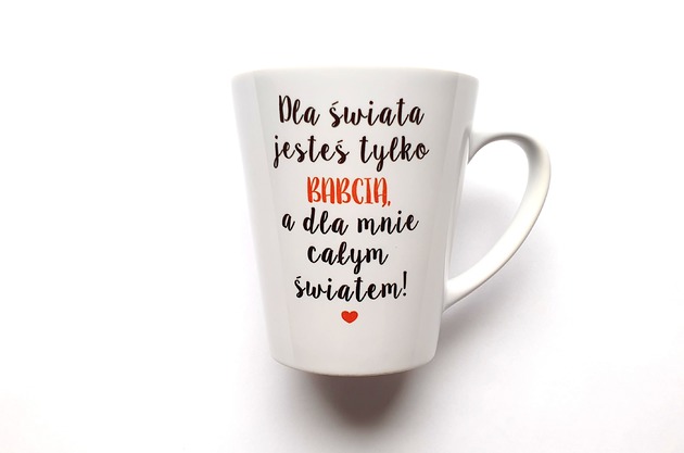 kubki Kubek  Latte  dla   Babci