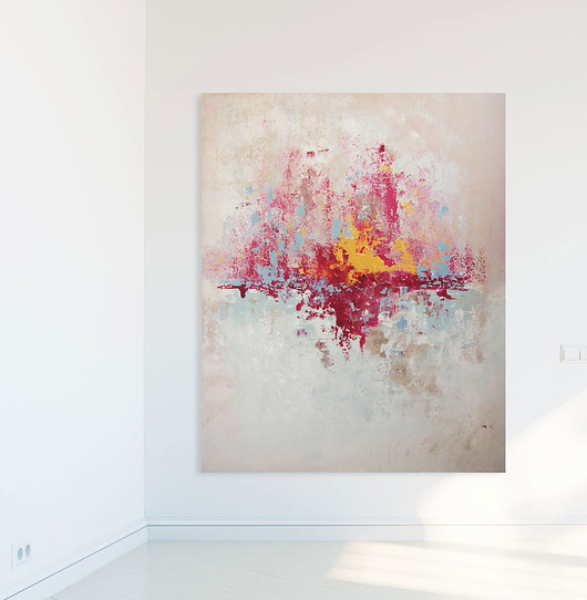 obrazy Abstrakcja 26 - duży obraz akrylowy 80 x 100