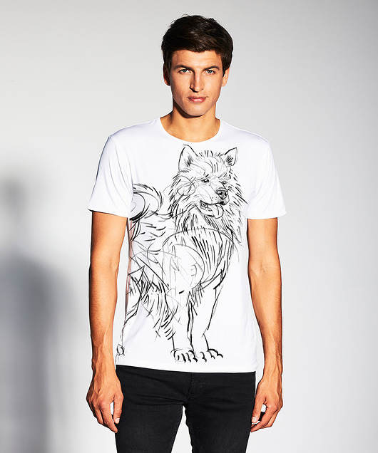 t-shirty męskie Samoyed no.1 Dog Men's T-shirt white