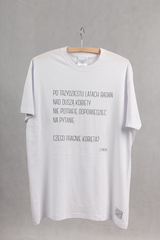 T-shirt z cytatem, Zygmunt Freud