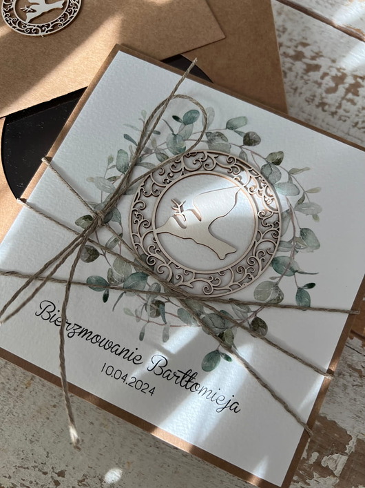 kartki scrapbooking Oryginalna pamiątka bierzmowania - kartka na bierzmowanie