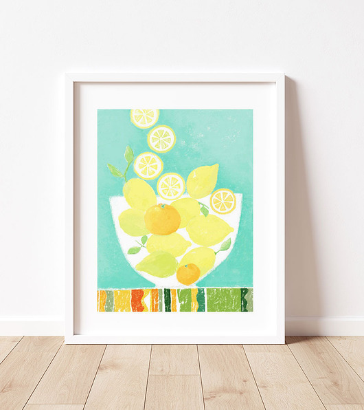 plakaty Plakat dekoracyjny do kuchni, cytryny