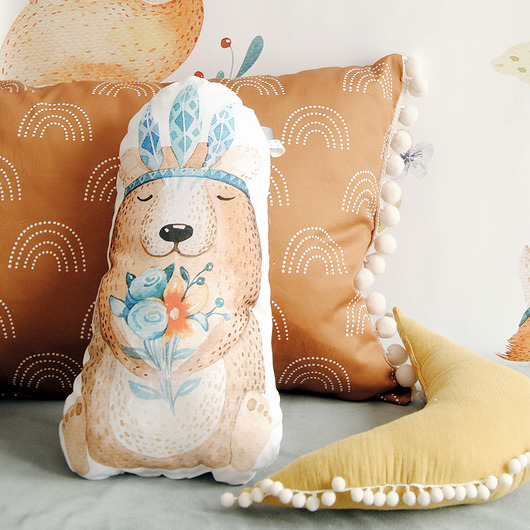 poduszki do pokoju dziecka Poduszka ozdobna Miś Boho