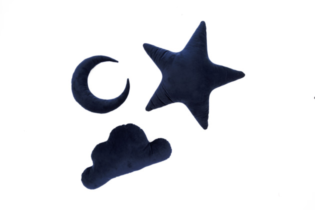 poduszki do pokoju dziecka Poduszki KSZTAŁTY - GRANATOWY