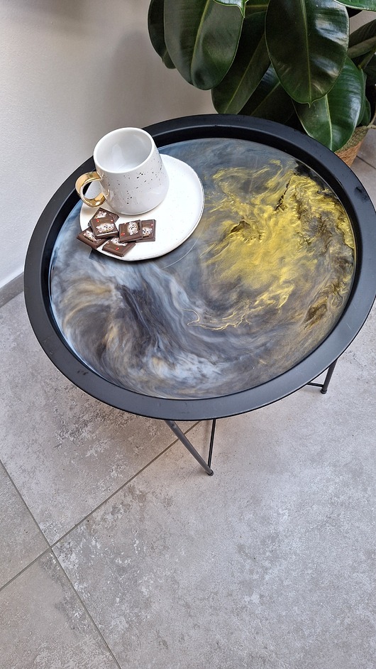 stoliki kawowe Żywiczny stolik kawowy