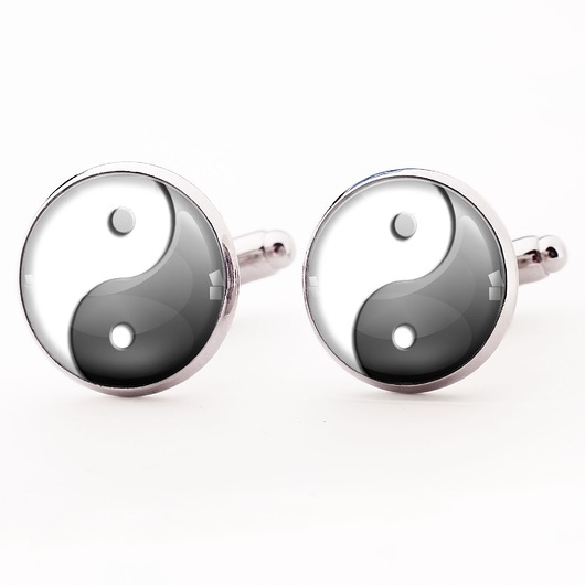 spinki do mankietów Ying yang - spinki do mankietów - 0266