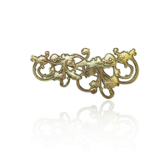 złocona broszka- ERIN KOS jewellery
