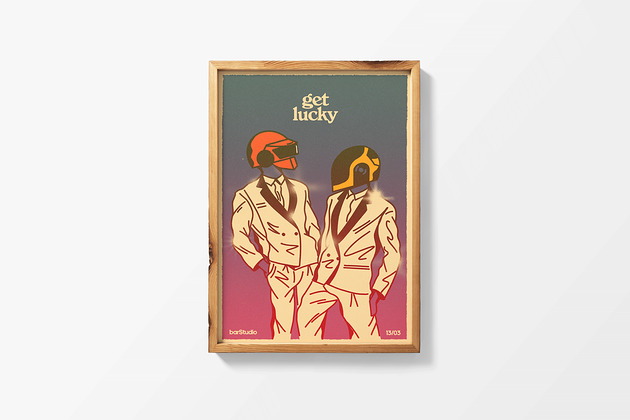 get lucky x print Justyna Frąckiewicz