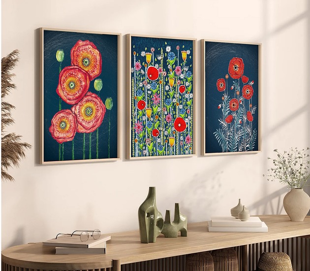 grafiki i ilustracje Zestaw 3 prac