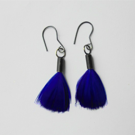 kolczyki z piórami PIÓRKO kolczyki