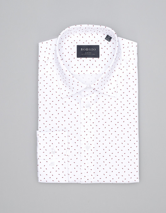 koszule męskie koszula calimera 00324 długi rękaw biały slim fit 164/170 38