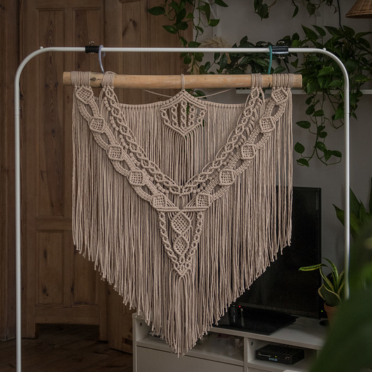 makramy Makrama Kasja M piaskowa