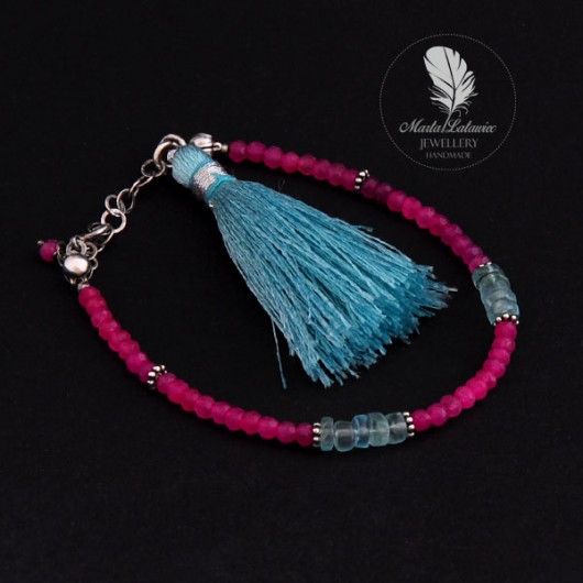 Bransoletka >Fuchsia falls Marta Latawiec