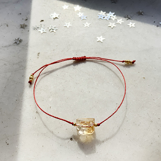 Bransoletka amulet z CYTRYNEM - pozytywna energia Ursa Minor Story