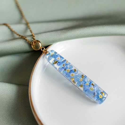 wisiory Wisiorek z niezapominajkami